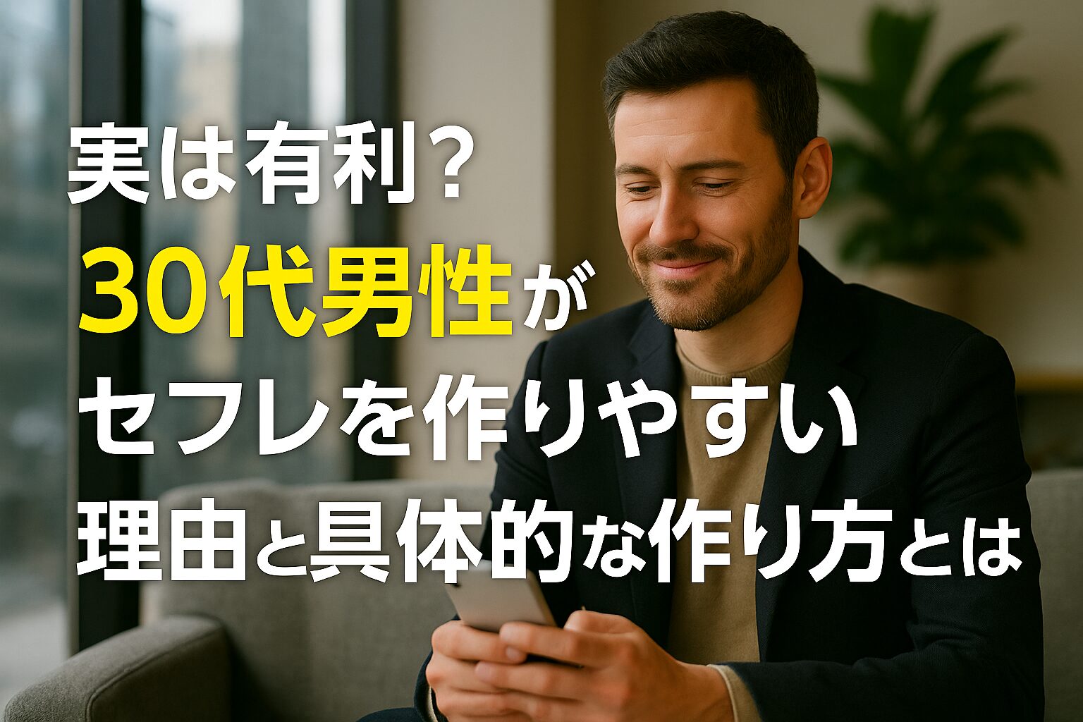実は有利？30代男性がセフレを作りやすい理由と具体的な作り方とは